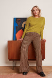King Louie border palazzo pants valet cabernet red 09301-622