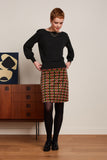 King Louie border skirt sunday evening blue 09345-445