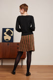 King Louie border skirt sunday evening blue 09345-445