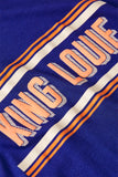 King Louie boxy tee placement print bluing 09720-490