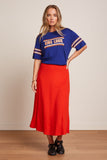 King Louie boxy tee placement print bluing 09720-490