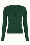 King Louie cardi V cocoon forest green 08120-204