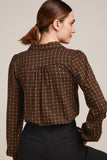 King Louie carina blouse valley cabernet red 09305-622