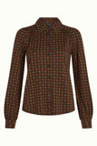 King Louie carina blouse valley cabernet red 09305-622