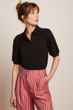 King Louie carina blouse viscose light black 09477-001