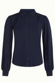 King Louie carina blouse viscose light evening blue 09378-445