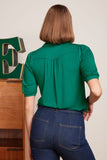 King Louie carina blouse viscose nile green 09477-218