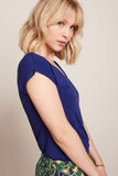 King Louie double V top caprice beacon blue 09726-489