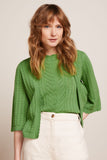 King Louie emily cardi rocky ajour jade green 09641-263