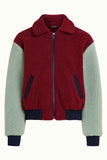 King Louie fay jacket teddy Beet Red 09481-601