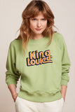 King Louie febe sweater peachy margarite green 09719-397