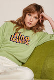 King Louie febe sweater peachy margarite green 09719-397