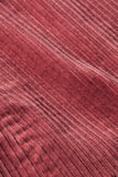 King Louie garbo flare jumpsuit corduroy desert red 09213-674
