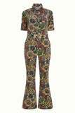 King Louie garbo flare jumpsuit tulsa black 09102-001