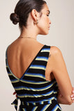 King Louie hazel dress embla stripe zwart 09714-001