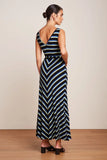 King Louie hazel dress embla stripe zwart 09714-001