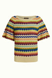 King Louie ivy wide top rise cream 09653-072