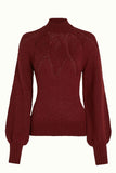 King Louie joanie raglan top orcia cabernet red