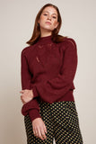 King Louie joanie raglan top orcia cabernet red 09055-622