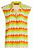 King Louie july blouse peaches umbre 09596-549