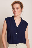 King Louie july blouse tortoise evening blue 09560-445