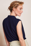 King Louie july blouse tortoise evening blue 09560-445
