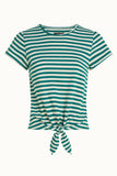 King Louie knot T-Shirt Chopito Stripe ponderosa green 08866-205