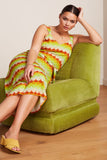 King Louie lenny midi dress peaches umbre