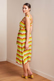 King Louie lenny midi dress peaches umbre