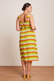 King Louie lenny midi dress peaches umbre