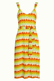 King Louie lenny midi dress peaches umbre