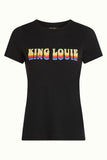 King Louie logo tee placement print black