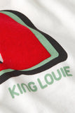 King Louie logo tee placement print cream