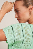 King Louie lyra top marea cameo green