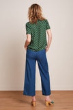 King Louie maisie blouse toulouse dobby black