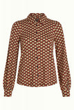 King Louie maisie blouse valet cabernet red 09300-622