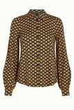 King Louie maisie blouse valet streeple blue 09300-438