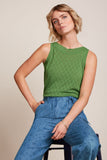 King Louie nicky top mateo knit jade green