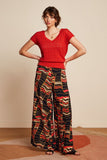 King Louie palazzo pants wildly black 08774-001