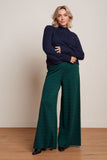 King Louie pia pants duffy jacquard evening blue 09328-445