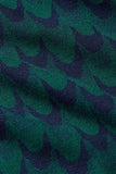 King Louie pia pants duffy jacquard evening blue 09328-445