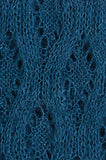 King Louie scarf ajour carre storm blue 09119-302