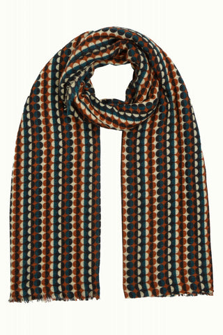 King Louie scarf Quincy spicy brown 08243-554