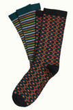 King Louie socks 2-pack savile caramel 09385-548
