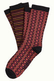 King Louie socks 2-pack savile wild fuchsia 09385-523