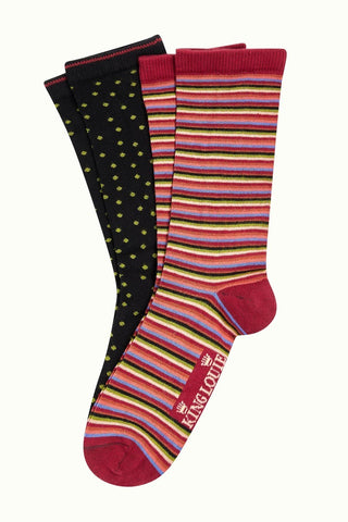 King Louie socks 2-pack  Brunelli True Red 08347-651