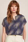 King Louie stella blouse cleo evening blue 09493-445