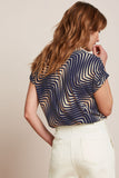 King Louie stella blouse cleo evening blue 09493-445