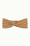 King Louie twist hairband boxy stripe ponderosa green 08947-205