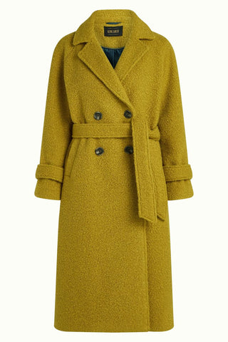 King Louie Maura Coat Chopsui Curry Yellow 09935-806